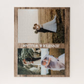 Moderne Fotos Einfache personalisierte Geschenkspe Puzzle (Vertikal)