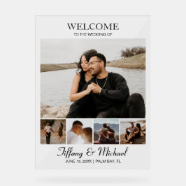 Moderne Fotos für Hochzeiten Acrylschild