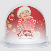 Moderne Fotos für Weihnachten mit Mamas Schneekugeln (Vorderseite)