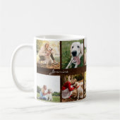 Moderne Fotos sammeln Hund rustikales Holz Kaffeetasse (Links)