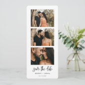 Moderne Fotos Save the Date Ankündigung (Stehend Vorderseite)