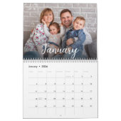 Moderne Fotos Script Overlay 2024 Kalender (Jan 2026)