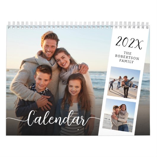 Moderne Fotos Script Overlay 2024 Kalender (Titelbild)