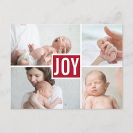 Moderne Fotos zur Geburtshilfeverkündung Feiertagspostkarte