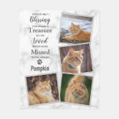 Moderne Fotosammlung zur Erinnerung an Haustiere Fleecedecke (Vorderseite)