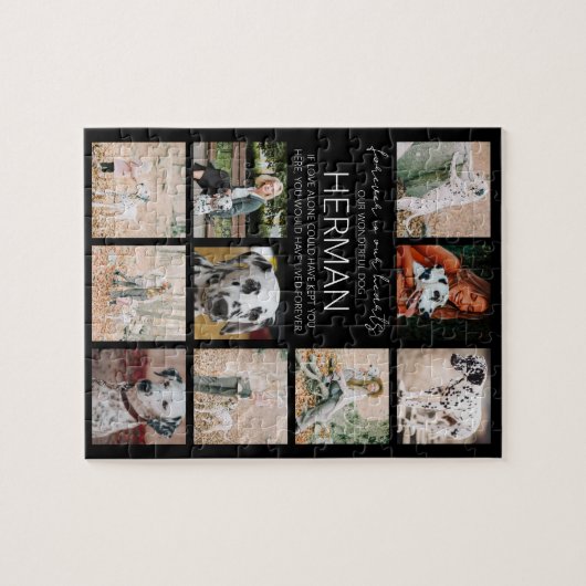 Moderne Fotosammlung zur Erinnerung an Haustiere Puzzle (Horizontal)
