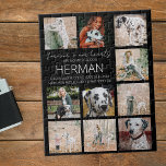 Moderne Fotosammlung zur Erinnerung an Haustiere Puzzle<br><div class="desc">Ein einzigartiges Collage Puzzle mit 10 Fotos ist das ideale Geschenk für jeden Hundefreund,  mit einem Text,  der "FEIER IN UNSEREN HERZEN - UNSER WONDERFUL HUND",  gefolgt von ihrem Namen und einer Nachricht.</div>