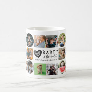 Moderne Fototasse Bester Papa der Welt Kaffeetasse