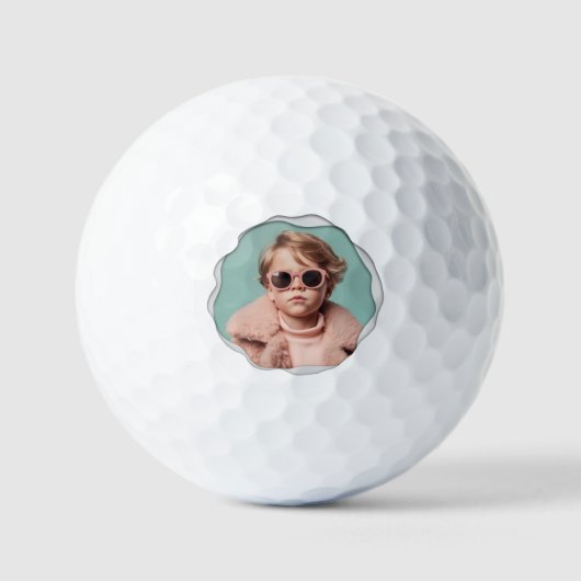 Moderne Fotovorlage Golfball (Vorderseite)