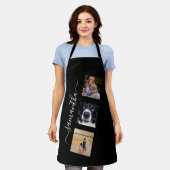 Moderne Fotovorlage Handgeschriebene Namensschrift Schürze (Getragen)