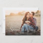 Moderne Fotovorlage Hochzeit speichern das Datum Save The Date (Vorderseite)