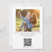 Moderne Fotovorlage Hochzeit speichern das Datum Save The Date (Rückseite)