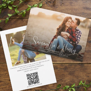 Moderne Fotovorlage Hochzeit speichern das Datum Save The Date