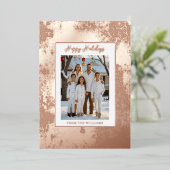 Moderne Fouler Weihnachtskarte Weihnachtsgeschenk  Folien Feiertagskarte (Stehend vorne)