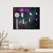 Moderne Fractions-Klassenzimmer-Poster Poster (Küche)