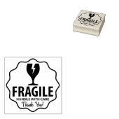 Moderne Fragile, Verpackung Gummistempel (Stempel)
