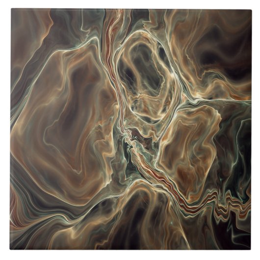 Moderne Fraktal Keramik Fliesen (Vorderseite)