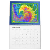 Moderne Fraktal Kunst Abstrakt jedes Jahr Kalender (Jan 2026)