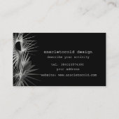 moderne Fraktalstern-Geschäftskarte Visitenkarte (Rückseite)