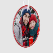 Moderne Frames Einfaches Foto Ornament (Vorderseite)