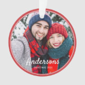 Moderne Frames Einfaches Foto Ornament (Vorderseite)