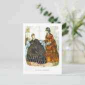 Moderne französische Damen, 1875 Postkarte (Stehend Vorderseite)