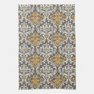 moderne französische Sonnenblume im Vintage-Stil Handtuch