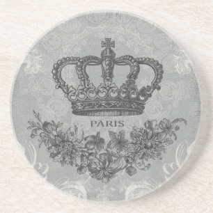 moderne französische Vintage-Krone Untersetzer