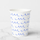 Moderne französische Wave Water Paper Cups Pappbecher (Rechts)