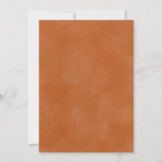 Moderne Frau an Brautparty Burnt Orange Einladung (Rückseite)