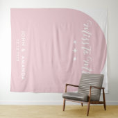 Moderne Frau Brautparty Pink Arch Wandteppich (Beispiel (Horizontal))