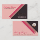 Moderne Frau Einfach stilvolles Business Visitenkarte (Vorne/Hinten)