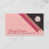 Moderne Frau Einfach stilvolles Business Visitenkarte (Rückseite)