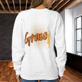 Moderne Frau im Leben des Grace Life personalisier Sweatshirt