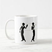 Moderne Frau Kaffeetasse (Links)