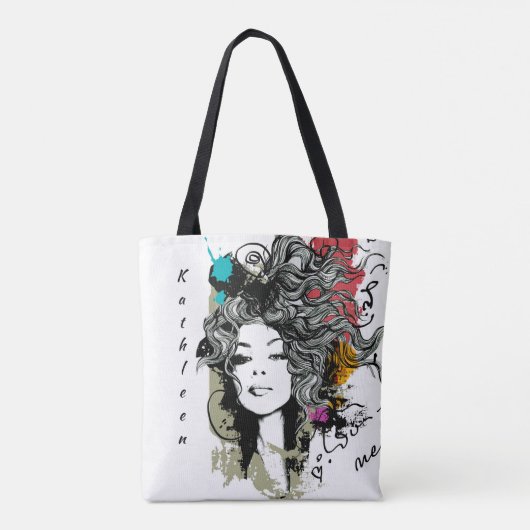 Moderne Frau Strong Strong Strong Stylish Empowera Tasche (Rückseite)