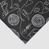 Moderne Frauen Abstrakt in der Linie Seidenpapier (Ausschnitt)