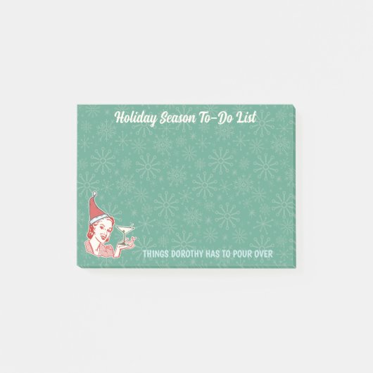 Moderne Frauen aus dem 20. Jahrhundert im Retro-St Post-it Klebezettel (Vorderseite)