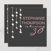 Moderne Frauen-Geburtstags-Party Einladung (Vorne/Hinten)