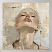 Moderne Frauen Portrait Malerei Kunst Poster (Vorne)