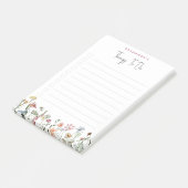 Moderne frei lebende Blume, die Personalisiert sin Post-it Klebezettel (angewinkelt)