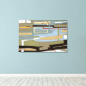 Moderne freie Ausdrucksbilder von Norman Wyatt Leinwanddruck (Insitu (Holzboden))