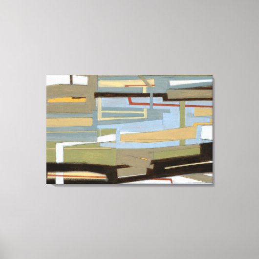 Moderne freie Ausdrucksbilder von Norman Wyatt Leinwanddruck (Vorderseite)