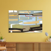 Moderne freie Ausdrucksbilder von Norman Wyatt Leinwanddruck (Insitu (Wohnzimmer))