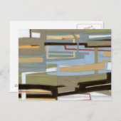 Moderne freie Ausdrucksbilder von Norman Wyatt Postkarte (Vorne/Hinten)