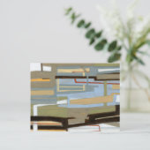 Moderne freie Ausdrucksbilder von Norman Wyatt Postkarte (Stehend Vorderseite)