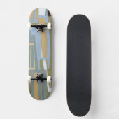 Moderne freie Ausdrucksbilder von Norman Wyatt Skateboard (Vorderseite)