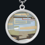 Moderne freie Ausdrucksbilder von Norman Wyatt Versilberte Kette<br><div class="desc">Als modernes Bild für freie Meinungsäußerung von Norman Wyatt Jr. weist es ineinander greifende Linien auf,  die enge Farbverbindungen bilden. Perfekt als persönlicher Einkauf oder als Geschenk für jemanden,  der freie Meinungsbilder liebt.</div>
