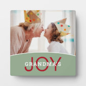 Moderne Freude der Oma Foto Fotoplatte (Vorderseite)