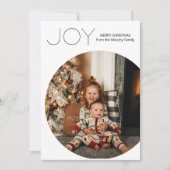 Moderne Freude Minimalistische Weihnachten (Vorderseite)